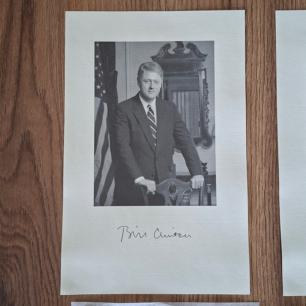 1993 Clinton Gore Congressional Inauguration Invitation Program Portraits Map - Picture 2 of 7
